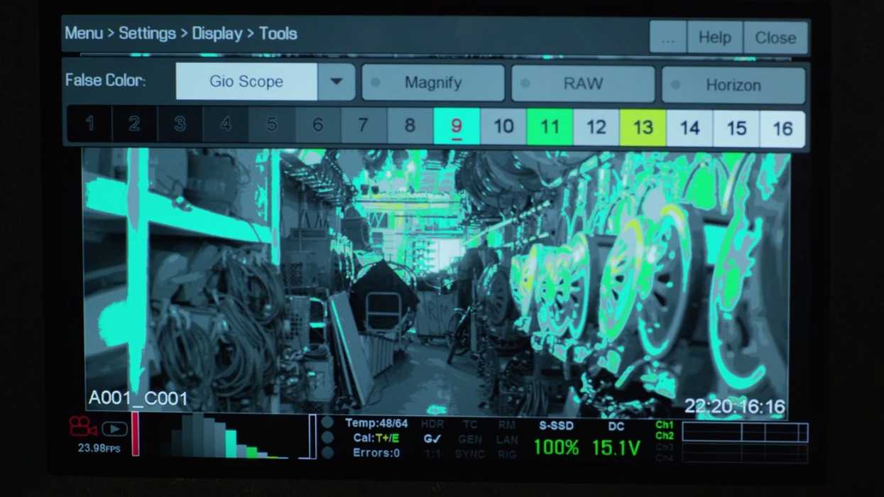 RED Gio Scope Zone System Exposure Tool