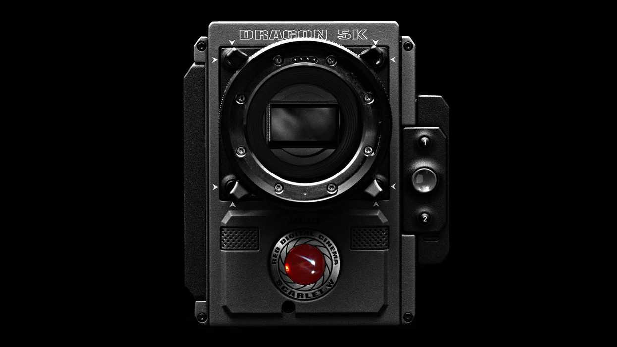 RED SCARLET-W 5K PL Mount Black Background