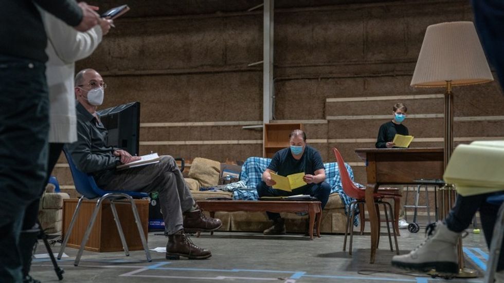 Rehearsals for 'The Whale'