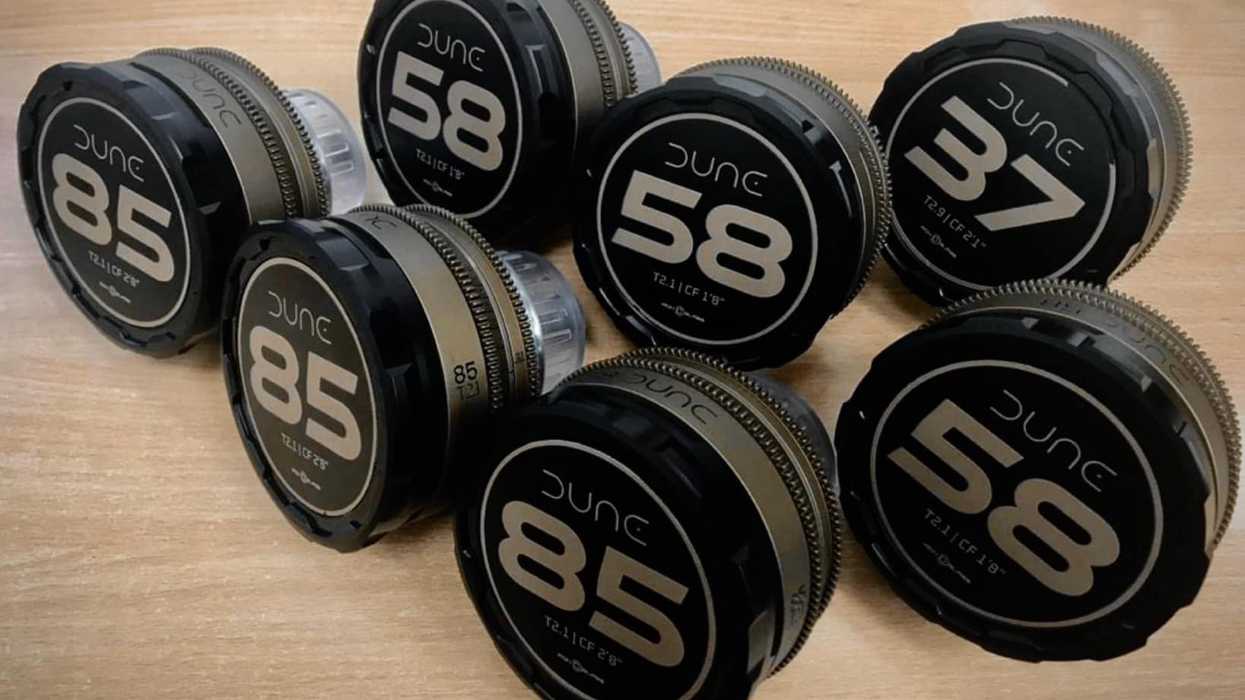 Rehoused vintage lenses used on Dune: Part Two