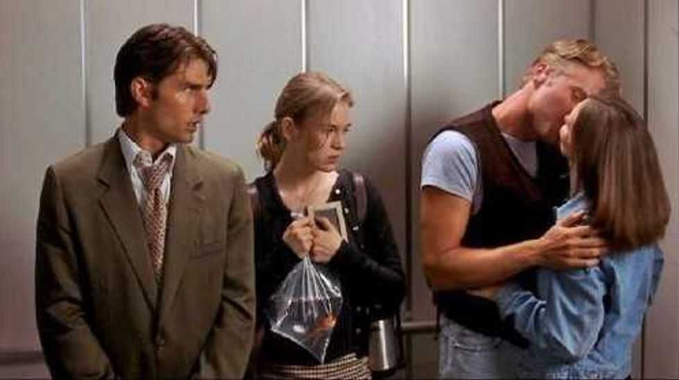 Ren\u00e9e Zellweger as Dorothy and Tom Cruise as Jerry