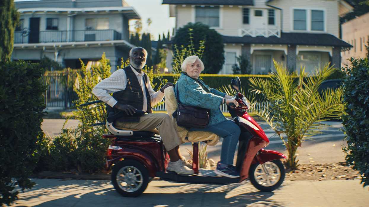 Richard Roundtree and June Squibb