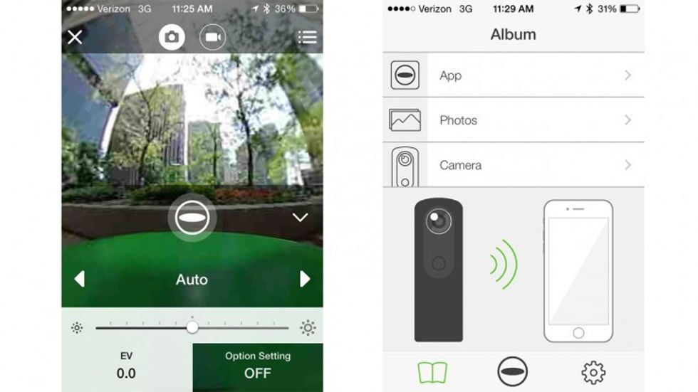 Ricoh Theta Smartphone App