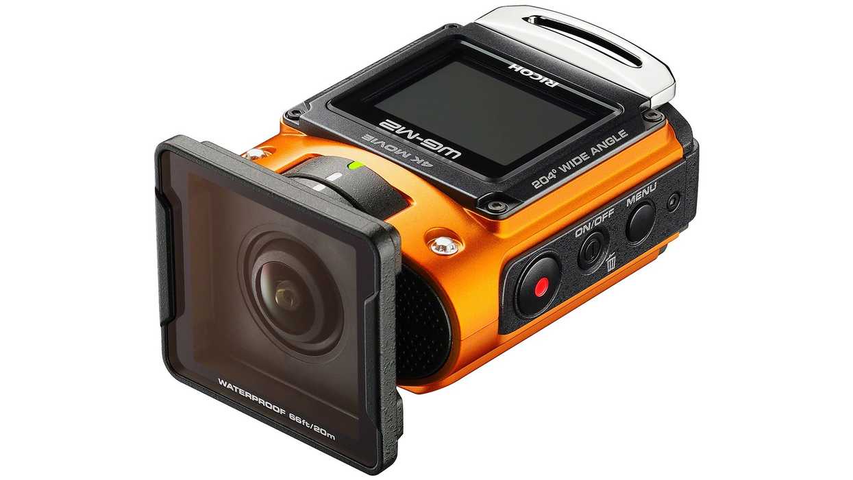 Ricoh WG-M2 4K Action Camera Angle View