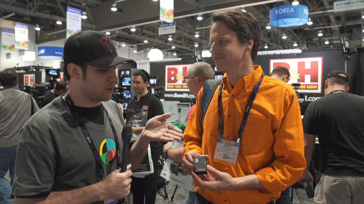 Robert-rozak-shows-no-film-school-the-new-little-darling-at-nab-2014