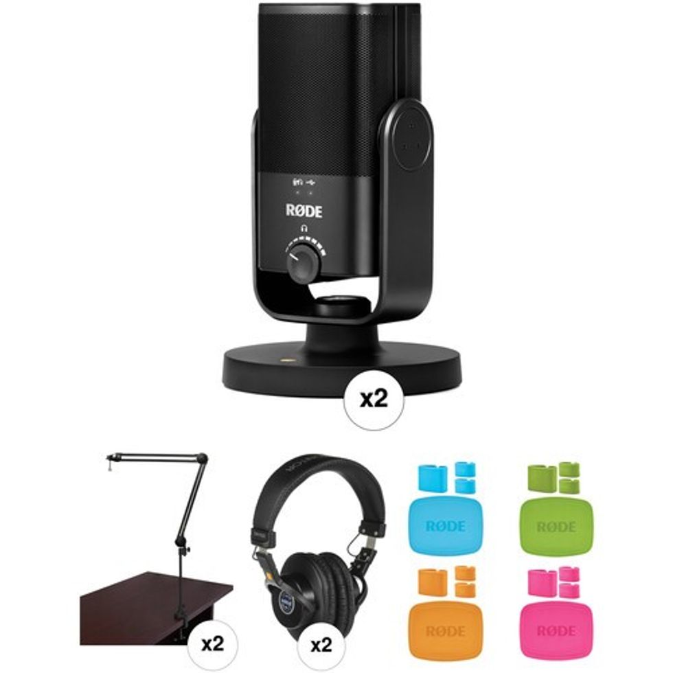 Rode NT-USB Mini Premium 2-Person Podcast Recording Kit
