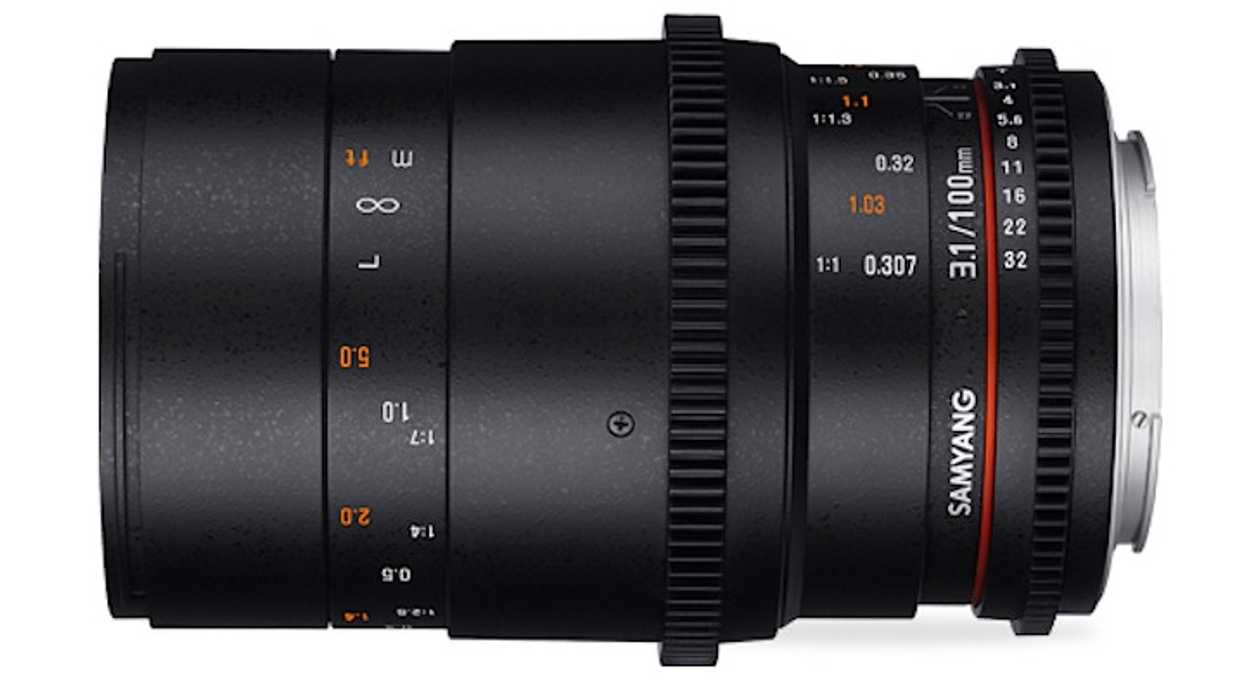 Rokinon Samyang 100mm T/3.1 Macro Cine Lens
