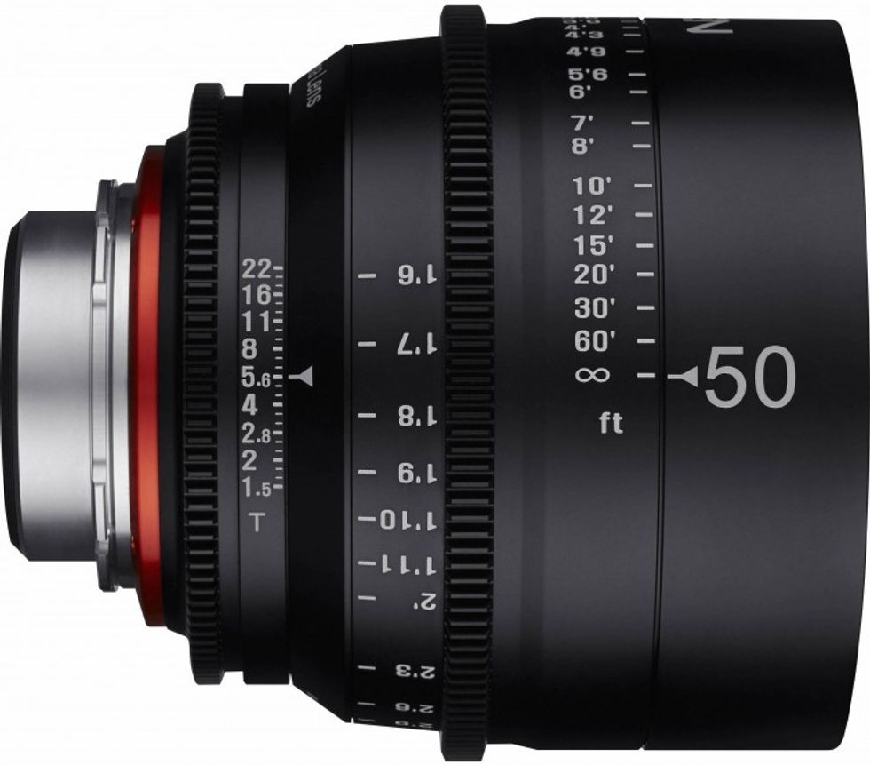 Rokinon - Samyang Xeen 50mm Cine Prime Lens Side 1