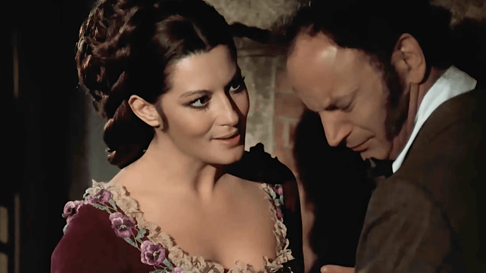 Rosalba Neri as Tania Frankenstein in the 1971 horror film Lady Frankenstein