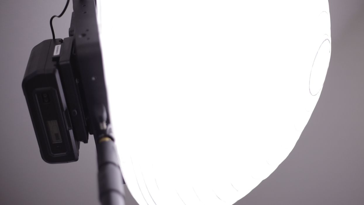 Rosco LitePad Vector on a Boom Pole