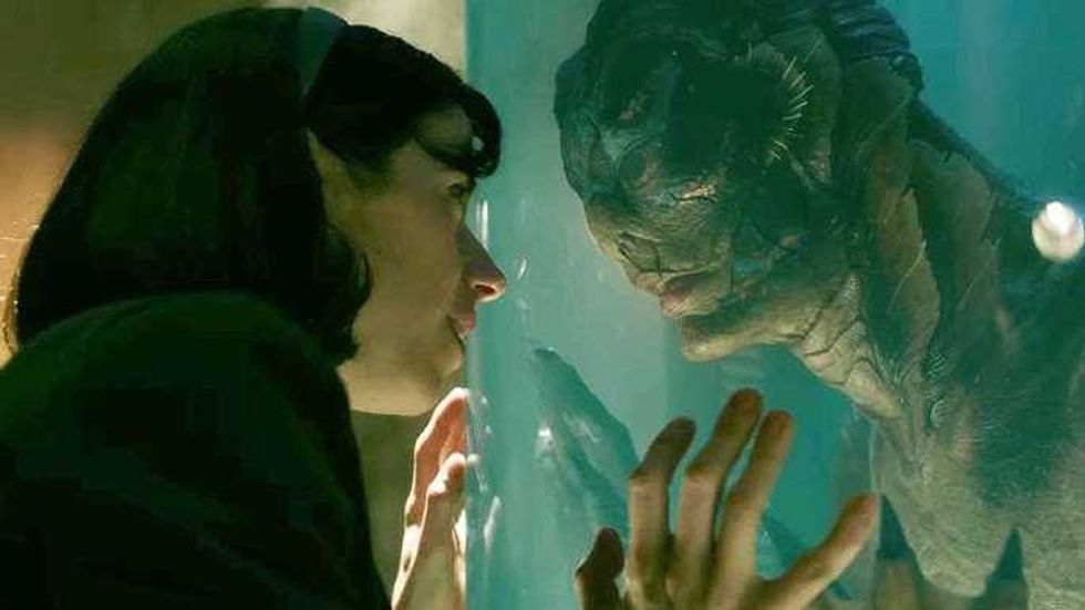 Sally Hawkins and Doug Jones