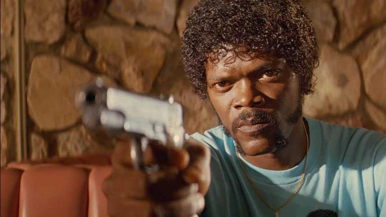 Samuel L. Jackson in his role as Jules Winnfield from the 1994 film Pulp Fiction.