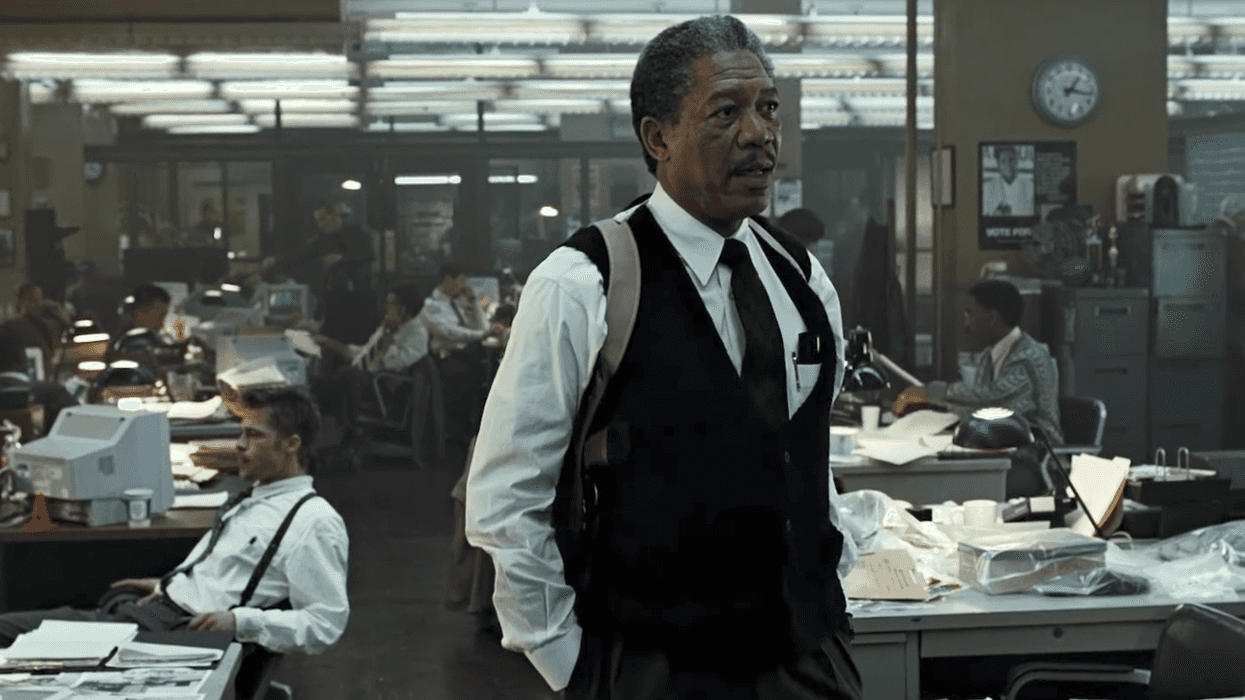 Se7en Morgan Freeman Brad Pitt