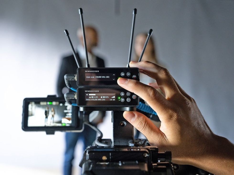 Sennheiser EW-DP EK receiver in action