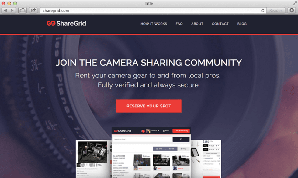 ShareGrid Homepage