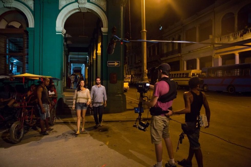 Shooting on the streets of Havana for La Noche Buena
