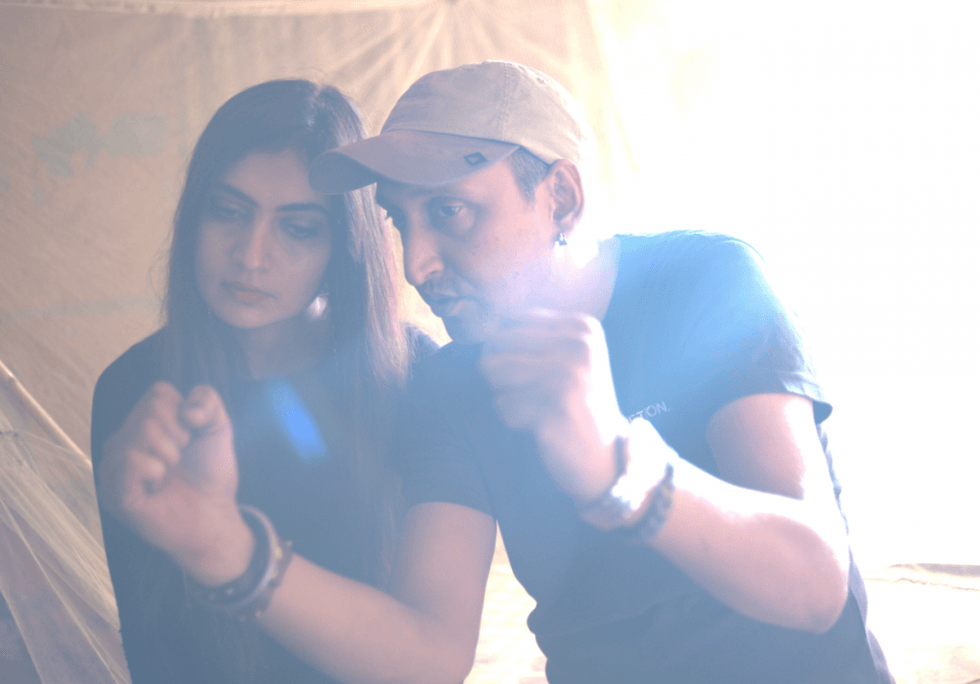 Sidharth Srinivasan on set