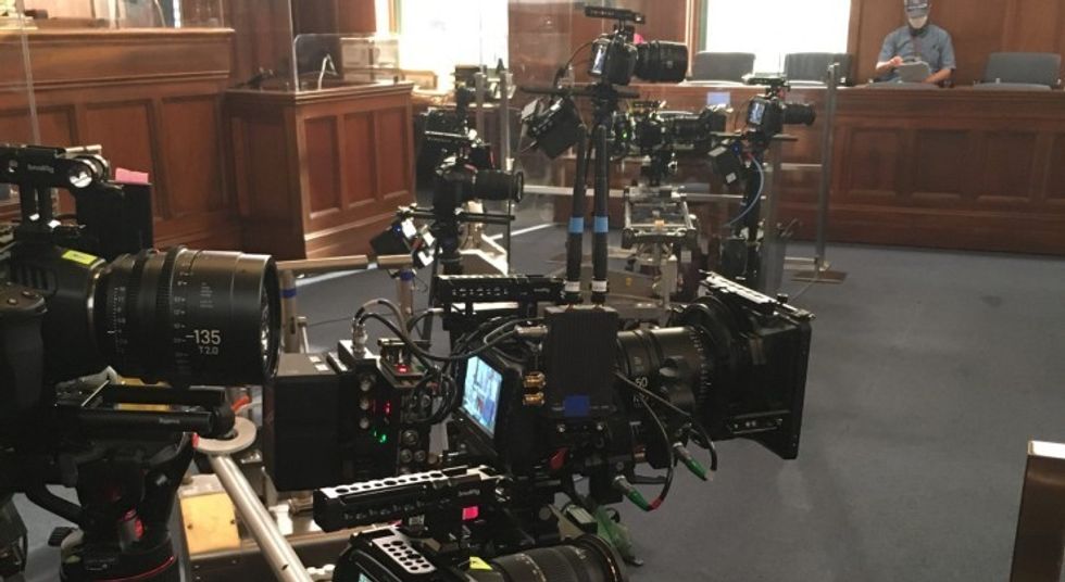 Sigma Cine Primes with BMPCC 6K on set of All Rise