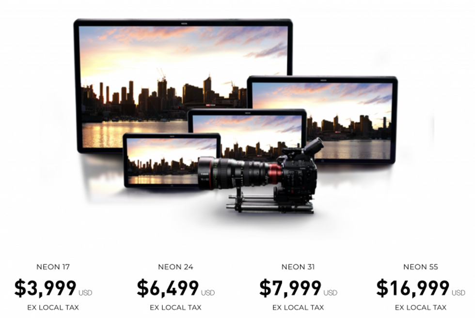 Size Comparison and Pricing for the New Atomos Neon Line of Monitor/Recorders