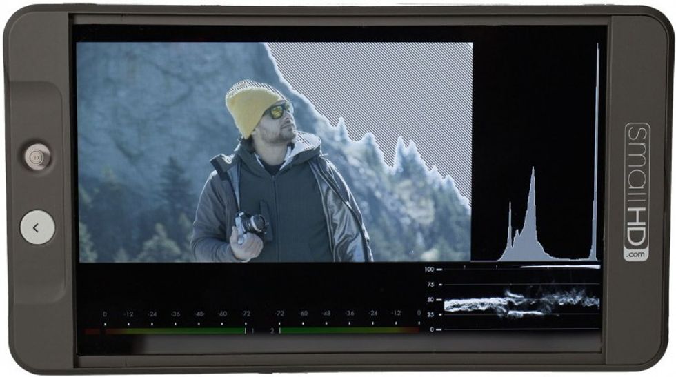 SmallHD MON-702_LB_20 Histogram Waveform Audio Zebras