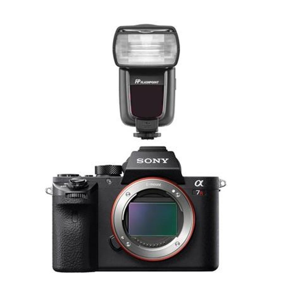Sony a7R II Alpha Full Frame Mirrorless Camera With Flashpoint R2 TTL Flash