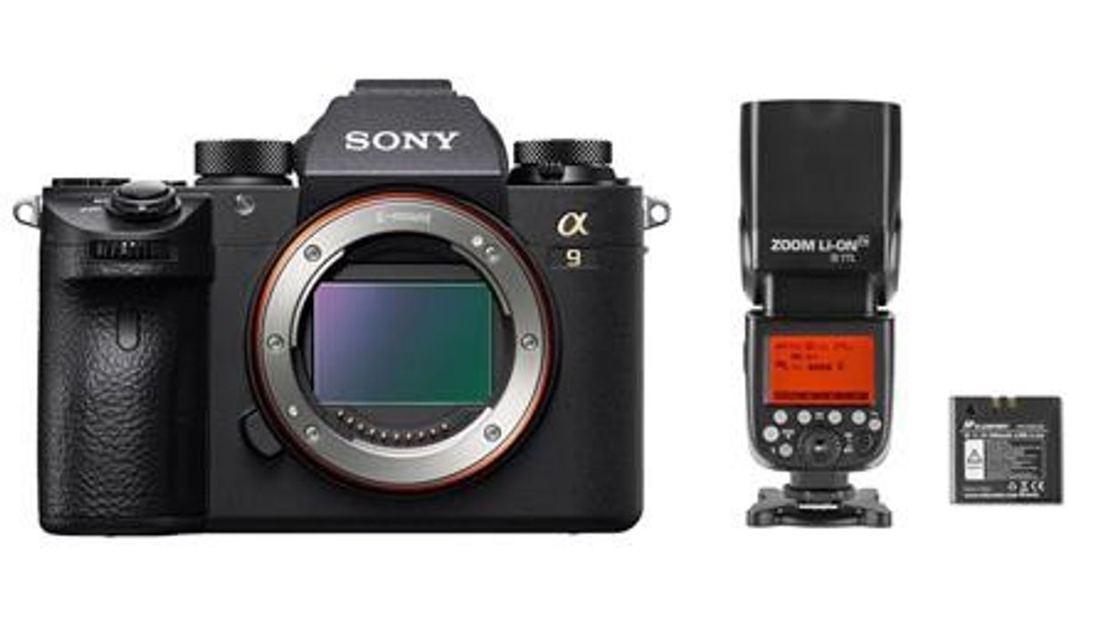 Sony a9 Mirrorless Digital Camera with Flashpoint Zoom Li-On R2 TTL Speedlight