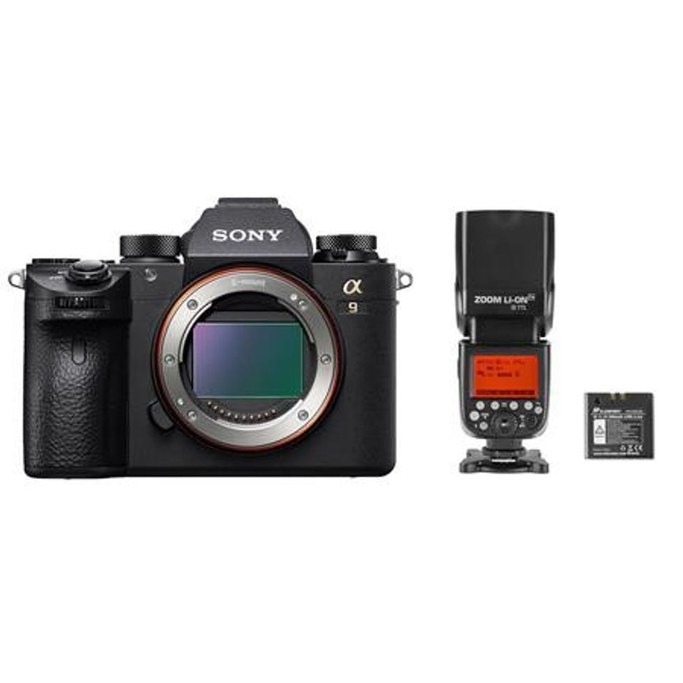 Sony a9 Mirrorless Digital Camera with Flashpoint Zoom Li-On R2 TTL Speedlight