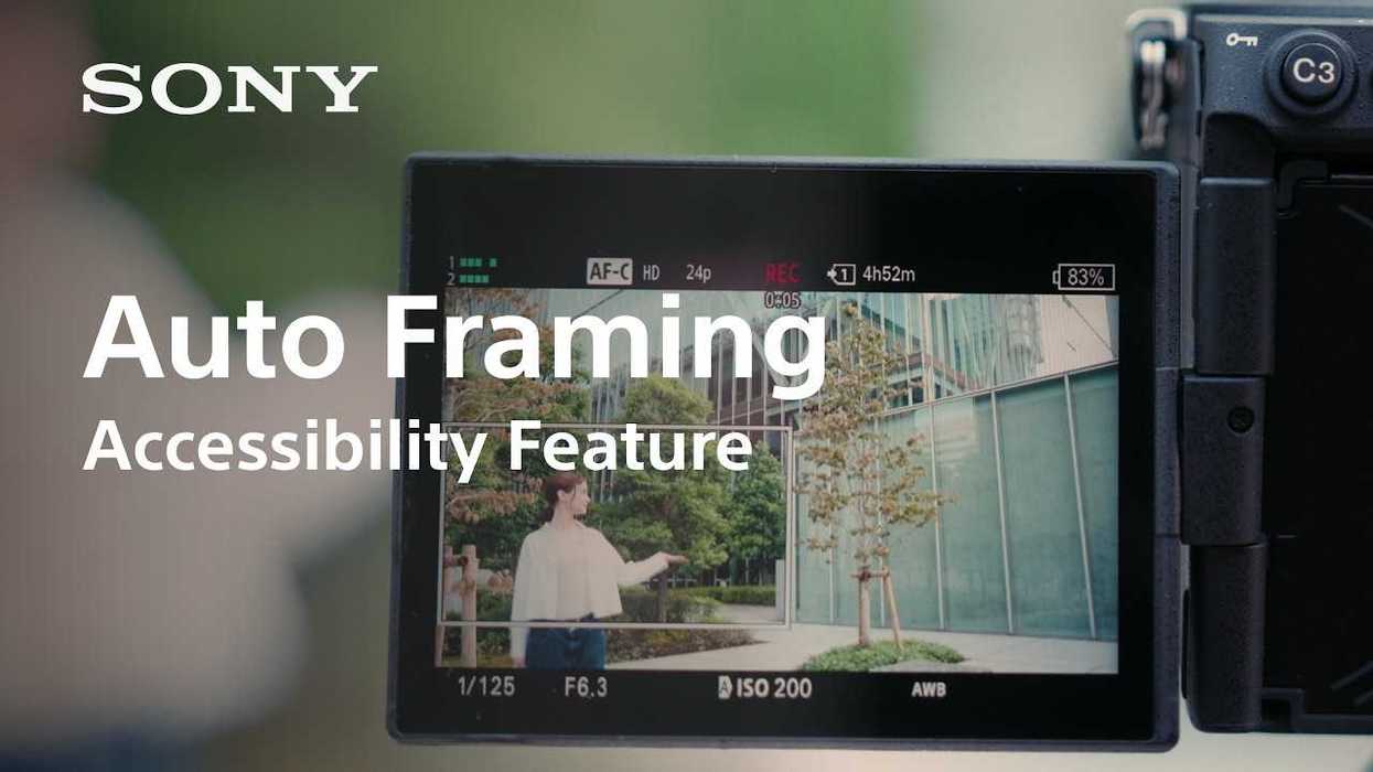 Sony Auto Framing Accessibility Feature