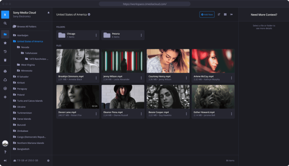 Sony CI home-media-asset-management