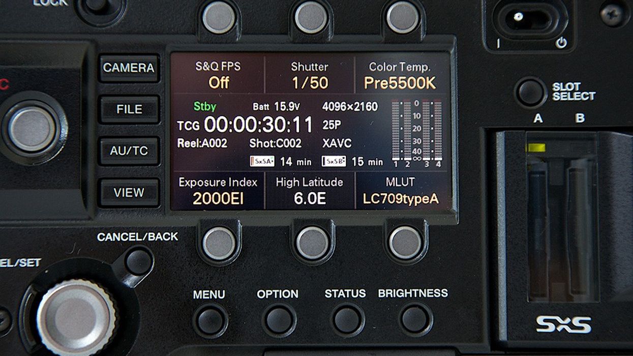 Sony F5 4K Hack Close-Up Control Panel