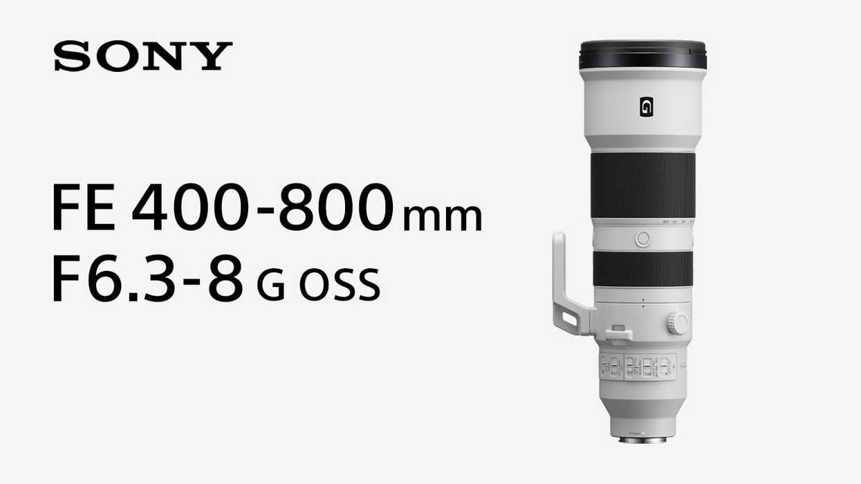 Sony FE 400-800mm f/6.3-8 G OSS Lens