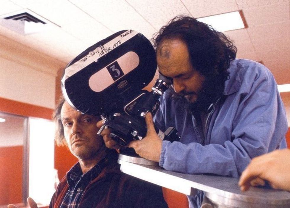 Stanley Kubrick on the set of 'The Shining'