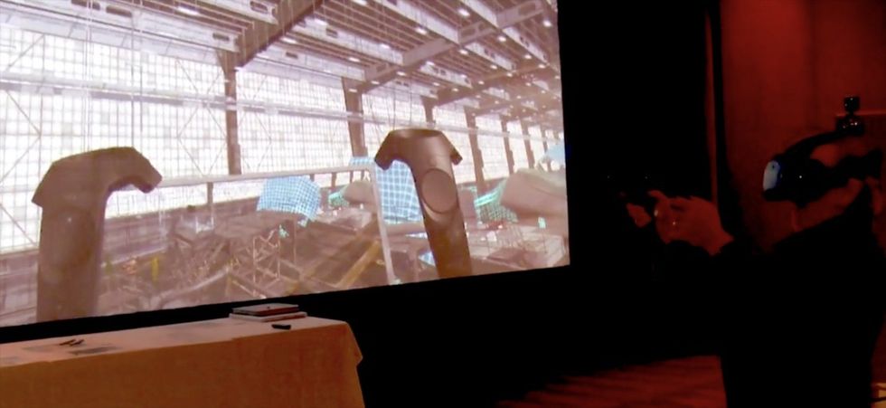 Steven Spielberg directing in VR
