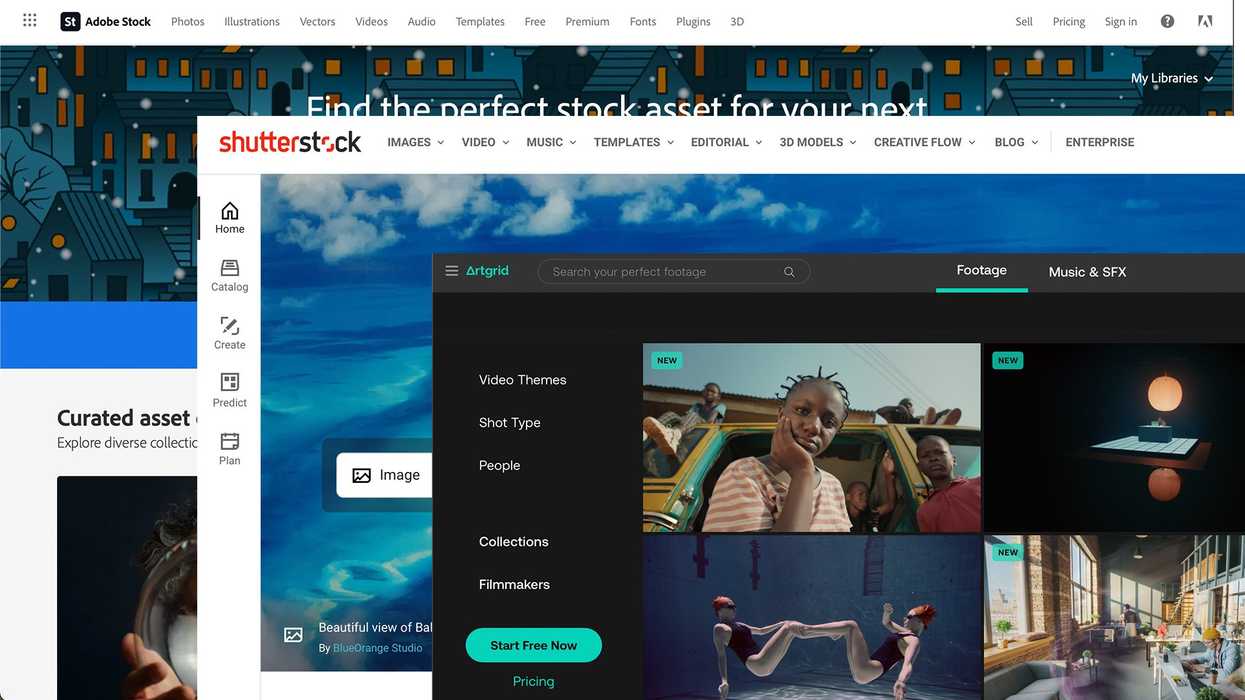 stock footage platforms