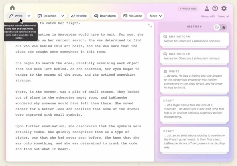 Sudowrite Application