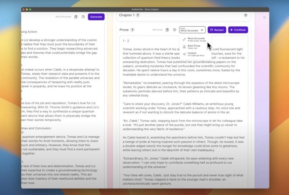 Sudowrite Story Engine