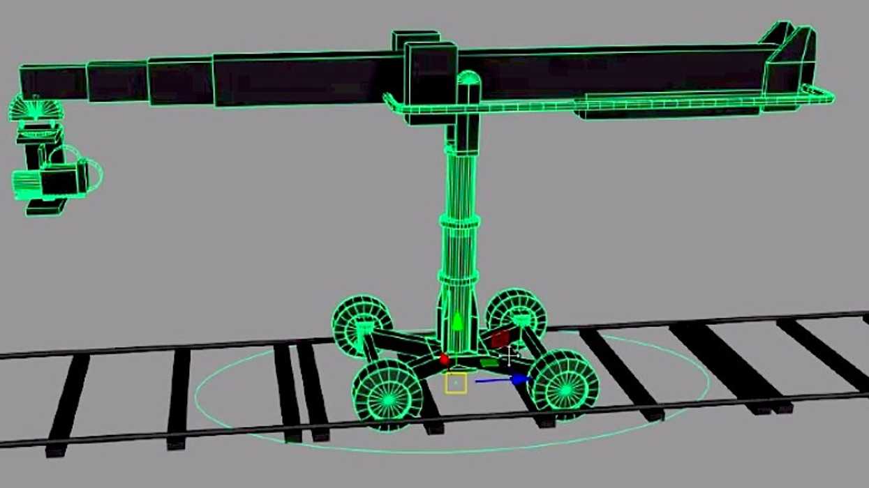 Technocrane Modeled in Maya