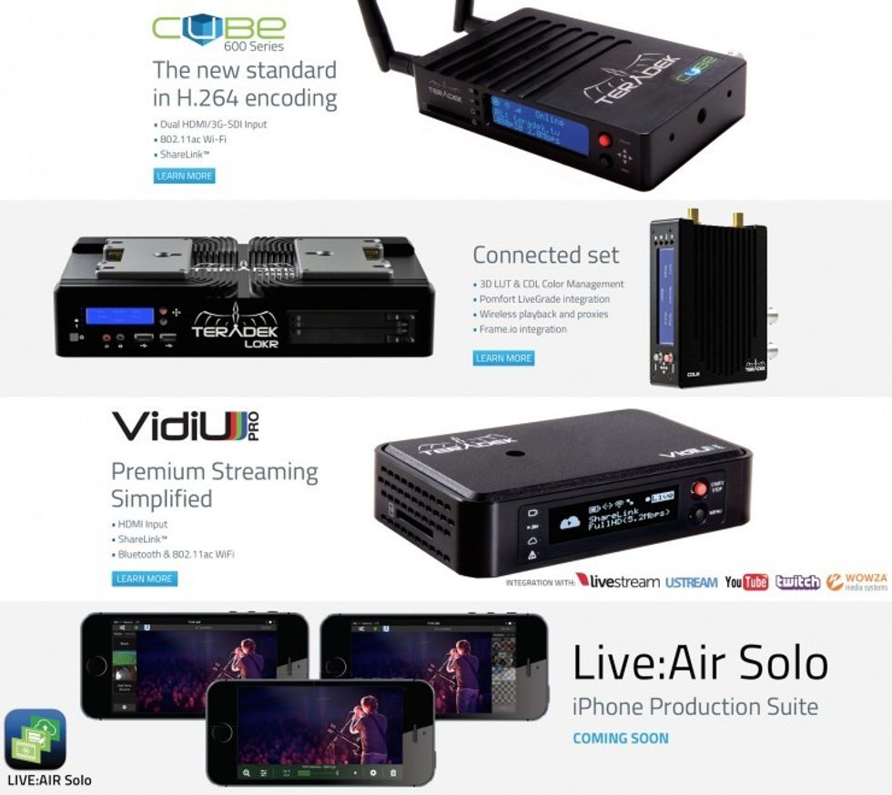 Teradek New Products for IBC 2015
