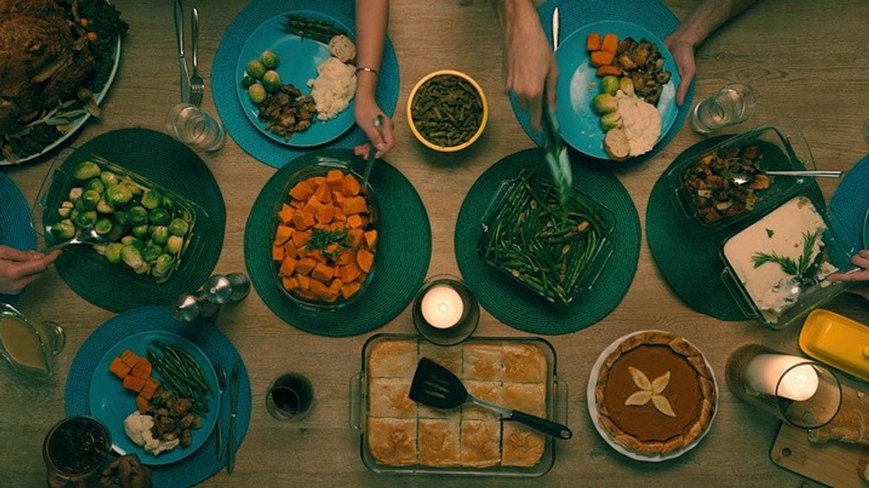 Thanksgiving dinner in 'To All the Boys: P.S. I Still Love You'