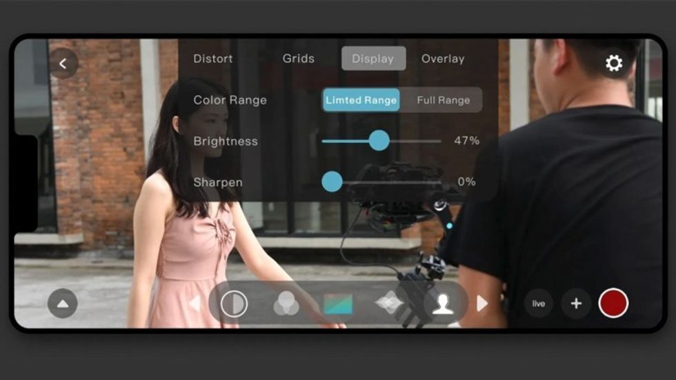 The Accsoon Go app allows for livestreaming.