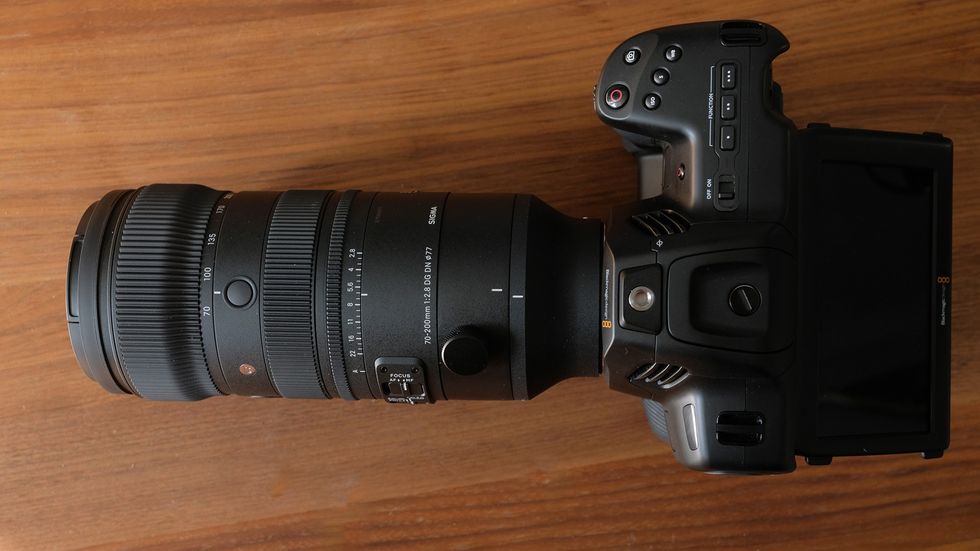 The BMCC 6K with the Sigma 70-200mm