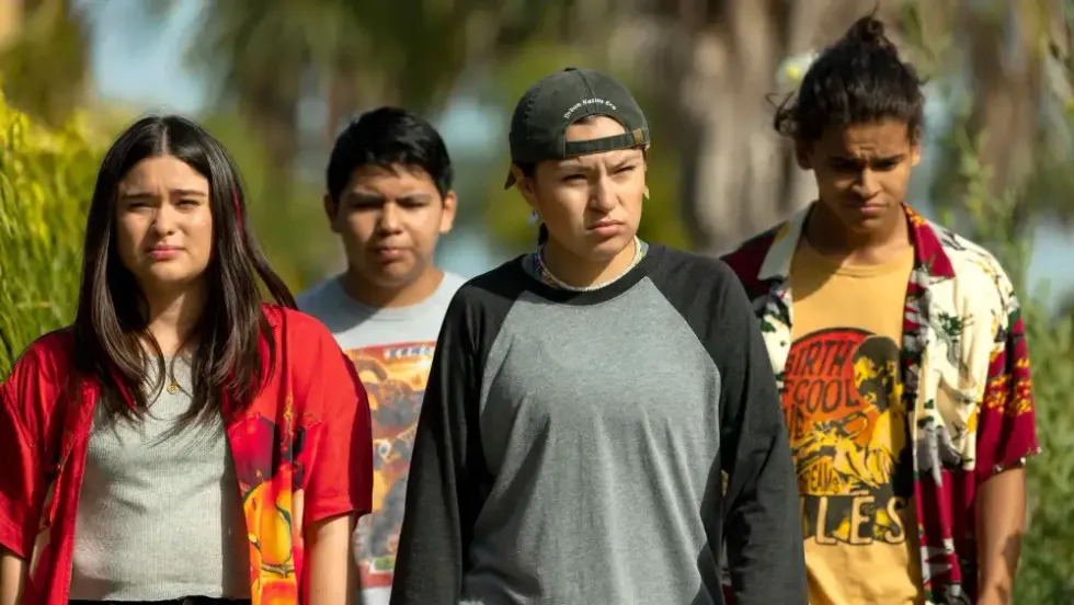 The cast of teenagers in 'Reservation Dogs'