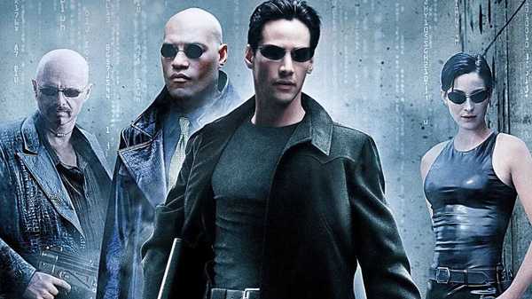 The cast of The Matrix arranged on the poster