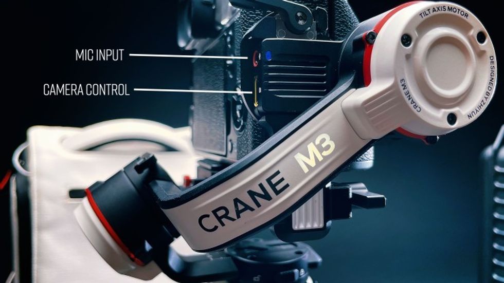 The Crane M3 Has Handy Audio Inputs/Outputs