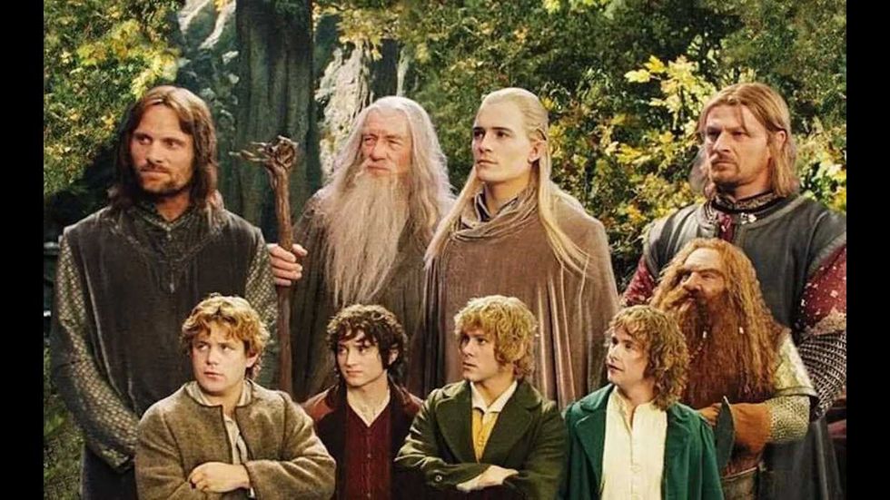 The fellowship formed in 'The Fellowship of the Ring' (2019)