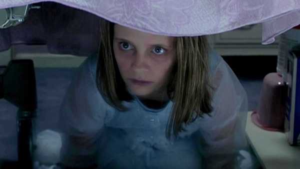 The ghost of a little girl hiding under a bed in The Sixth Sense