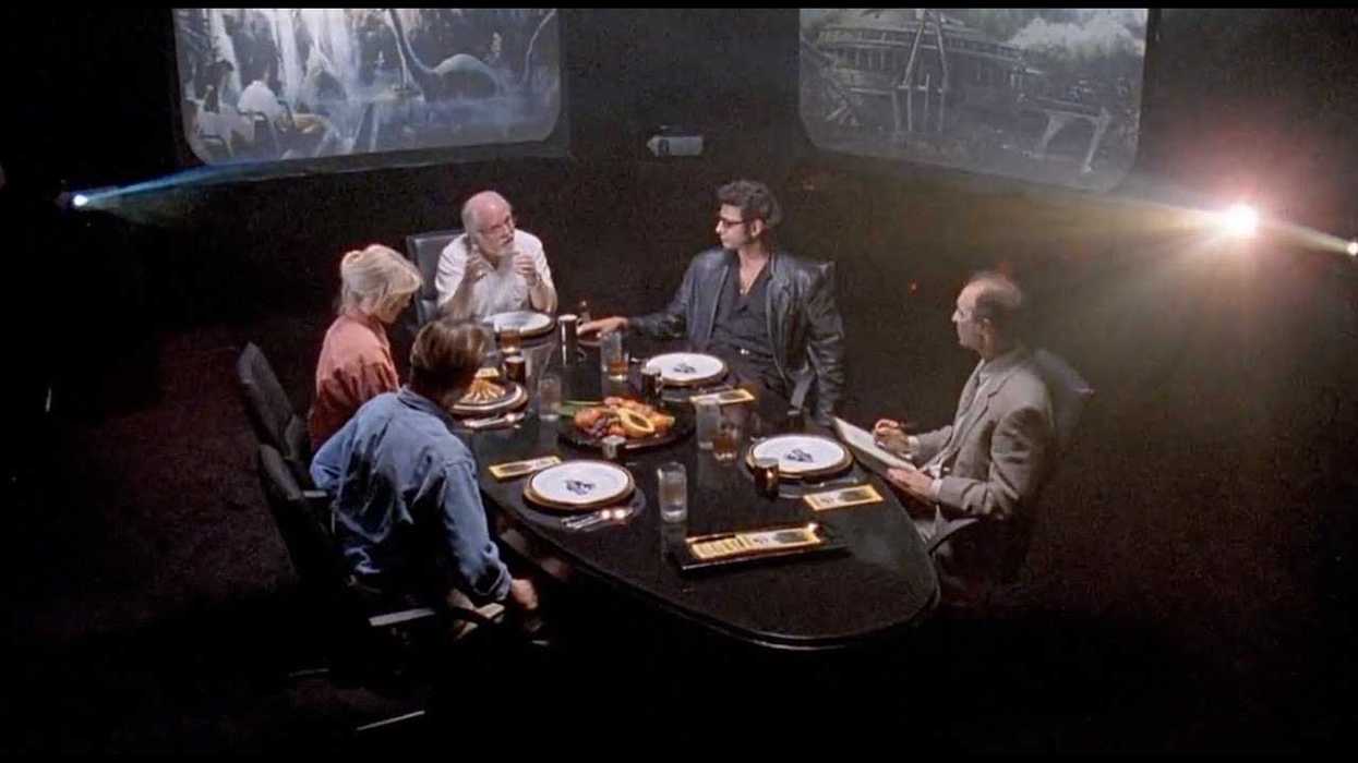 The Lunch Scene In Jurassic Park