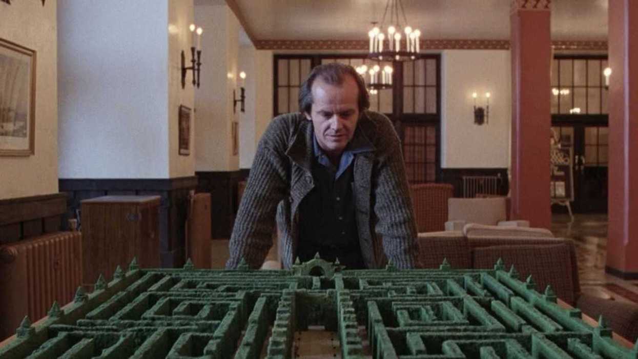 The Model of the Hedge Maze in The Shining (1980)
