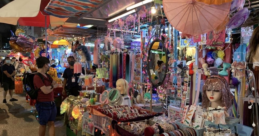 The night market set in Expats