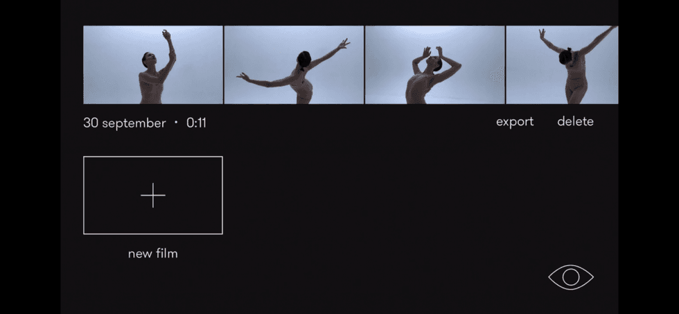 The Nizo app editing timeline